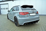 Maxton Parts - Heckansatz Diffusor passend für Audi RS3 8V Sportback schwarz matt