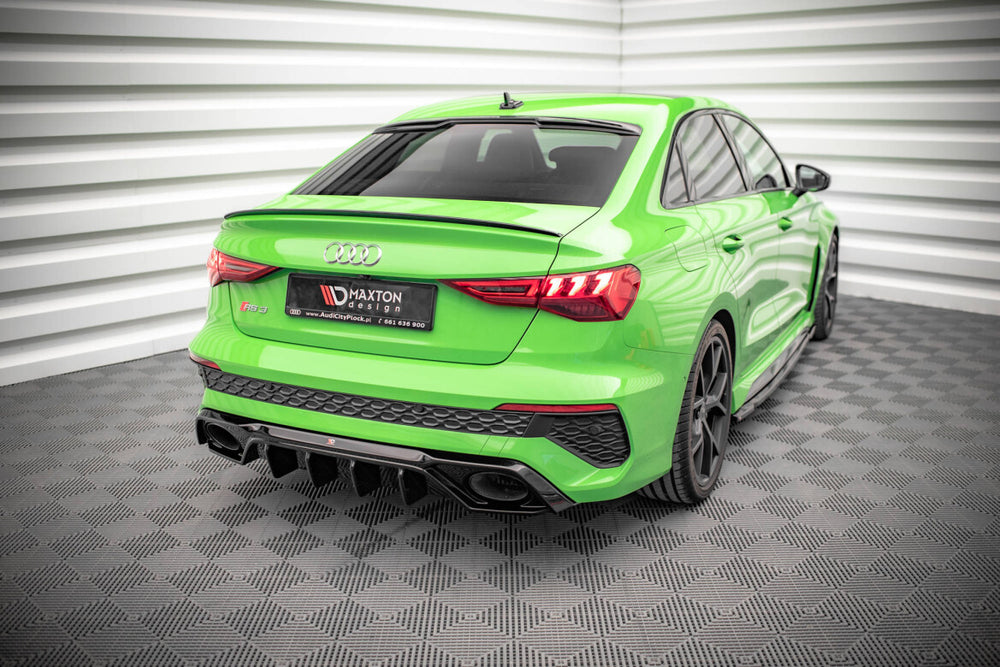 Maxton Parts - Heckansatz Diffusor passend für Audi RS3 8Y schwarz Hochglanz