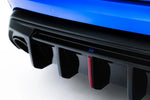 Maxton Parts - Heckansatz Diffusor passend für Audi RS3 8Y Sportback+Limo 8Y Facelift (Version mit Originalreflektor) schwarz Hochglanz