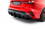 Maxton Parts - Heckansatz Diffusor passend für Audi RS3 Limousine 8Y FL schwarz matt