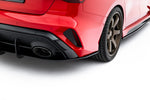 Maxton Parts - Heckansatz Diffusor passend für Audi RS3 Limousine 8Y FL schwarz matt