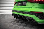 Maxton Parts - Heckansatz Diffusor passend für Audi RS3 Limousine 8Y schwarz matt