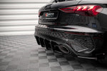 Maxton Parts - Heckansatz Diffusor passend für Audi RS3 Sportback 8Y schwarz matt