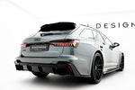 Maxton Parts - Heckansatz Diffusor passend für Audi RS6 C8 / C8 FL schwarz Hochglanz