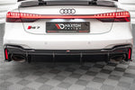 Maxton Parts - Heckansatz Diffusor passend für Audi RS7 C8 (mit AHK) schwarz Hochglanz