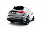 Maxton Parts - Heckansatz Diffusor passend für Audi RSQ3 Sportback / SUV F3 schwarz matt