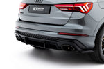 Maxton Parts - Heckansatz Diffusor passend für Audi RSQ3 Sportback / SUV F3 schwarz matt
