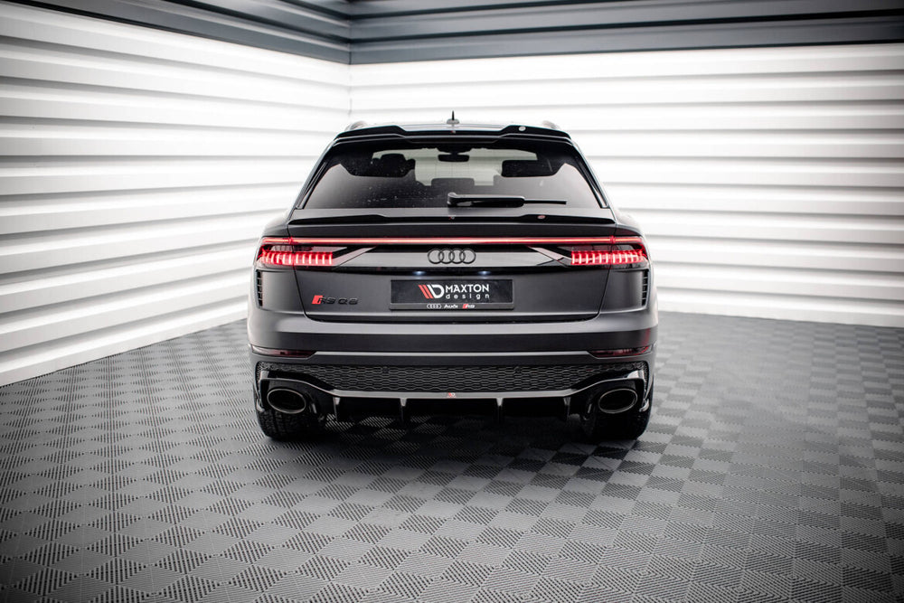 Maxton Parts - Heckansatz Diffusor passend für Audi RSQ8 Mk1 schwarz Hochglanz