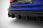 Maxton Parts - Heckansatz Diffusor passend für Audi S3 Limousine 8Y FL schwarz Hochglanz