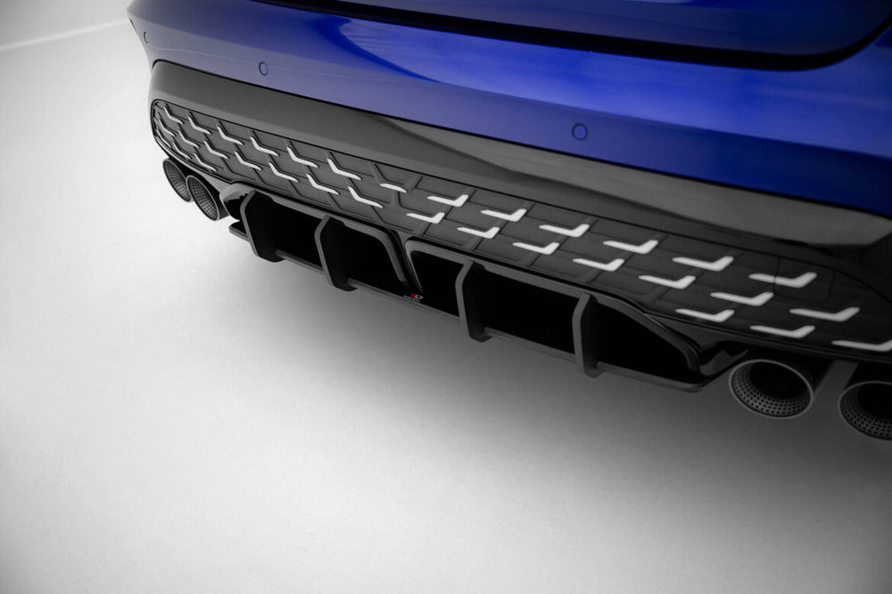 Maxton Parts - Heckansatz Diffusor passend für Audi S3 Limousine 8Y FL schwarz matt