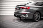 Maxton Parts - Heckansatz Diffusor passend für Audi S3 Limousine 8Y schwarz matt