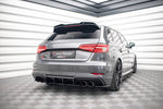 Maxton Parts - Heckansatz Diffusor passend für Audi S3 Sportback 8V FL schwarz matt
