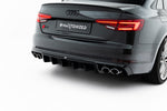 Maxton Parts - Heckansatz Diffusor passend für Audi S4 Limousine / Avant B9 schwarz Hochglanz