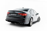 Maxton Parts - Heckansatz Diffusor passend für Audi S4 Limousine / Avant B9 schwarz Hochglanz