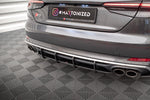 Maxton Parts - Heckansatz Diffusor passend für Audi S5 Coupe / Sportback F5 schwarz matt