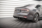 Maxton Parts - Heckansatz Diffusor passend für Audi S5 F5 Coupe / Sportback schwarz Hochglanz