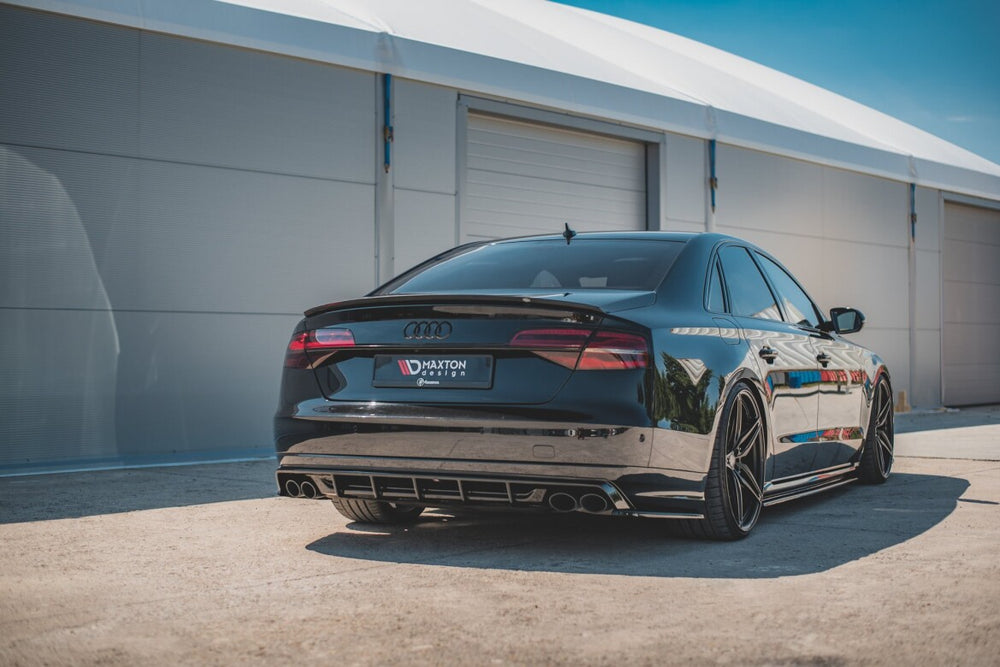 Maxton Parts - Heckansatz Diffusor passend für Audi S8 D4 FL schwarz Hochglanz