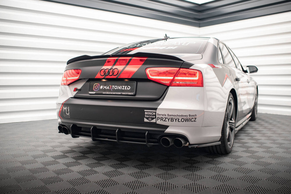 Maxton Parts - Heckansatz Diffusor passend für Audi S8 D4 schwarz matt