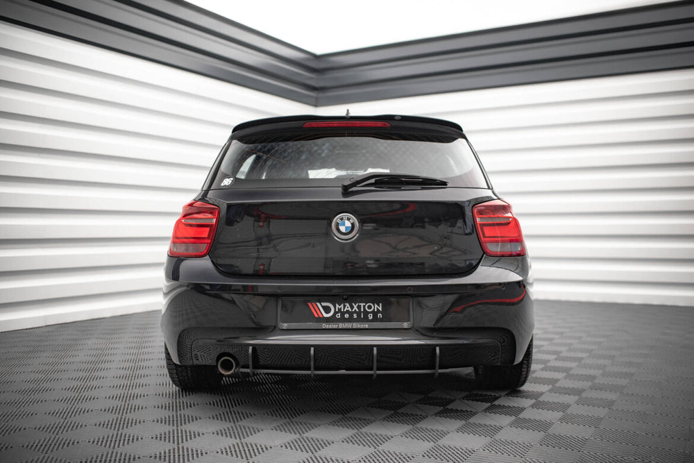 Maxton Parts - Heckansatz Diffusor passend für BMW 1er F20 schwarz matt