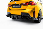 Maxton Parts - Heckansatz Diffusor passend für BMW 1er M-Paket F70 schwarz Hochglanz