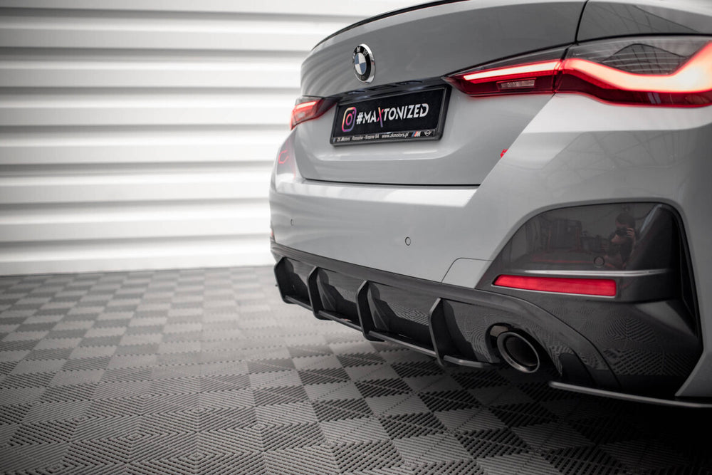 Maxton Parts - Heckansatz Diffusor passend für BMW 4er Gran Coupe M-Paket G26 schwarz matt