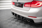 Maxton Parts - Heckansatz Diffusor passend für BMW 5er Limousine G30 schwarz matt