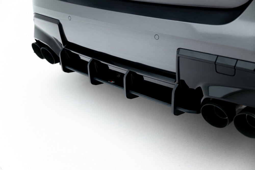 Maxton Parts - Heckansatz Diffusor passend für BMW M135i F70 schwarz matt