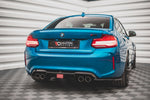Maxton Parts - Heckansatz Diffusor passend für BMW M2 F87 schwarz Hochglanz