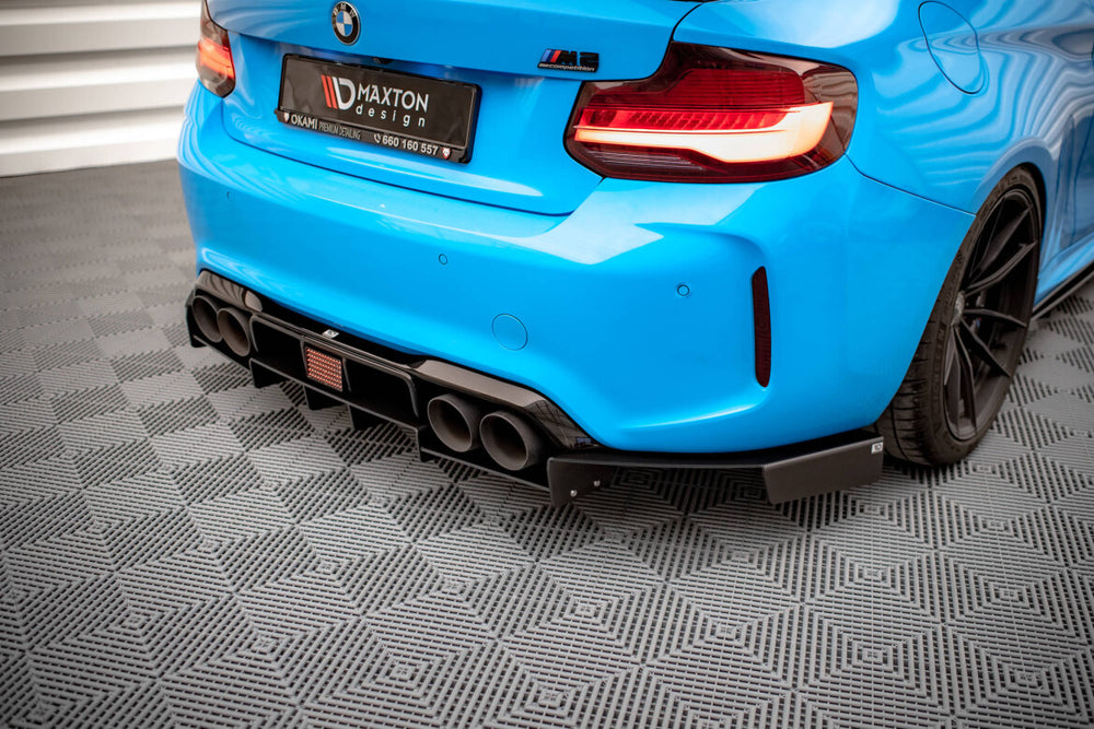 Maxton Parts - Heckansatz Diffusor passend für BMW M2 F87 schwarz matt