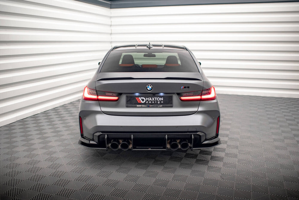 Maxton Parts - Heckansatz Diffusor passend für BMW M3 Limousine / Touring G80 / G81 schwarz matt