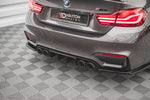 Maxton Parts - Heckansatz Diffusor passend für BMW M4 F82 schwarz Hochglanz