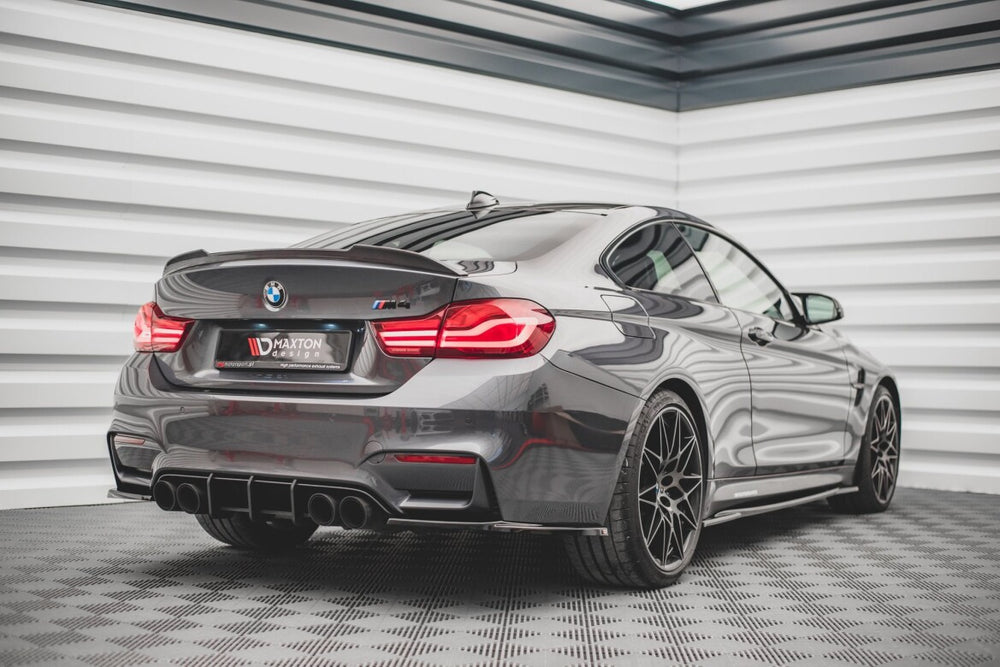 Maxton Parts - Heckansatz Diffusor passend für BMW M4 F82 schwarz matt