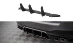 Maxton Parts - Heckansatz Diffusor passend für BMW M5 F90 FL schwarz-rot
