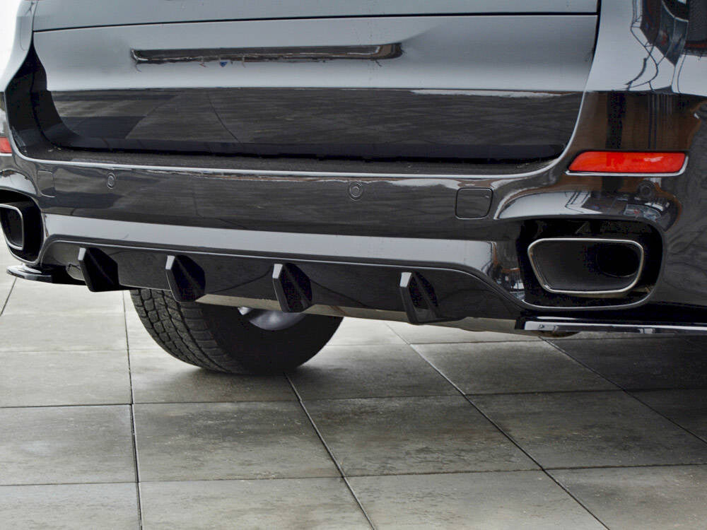 Maxton Parts - Heckansatz Diffusor passend für BMW X5 F15 M Paket schwarz Hochglanz