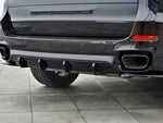 Maxton Parts - Heckansatz Diffusor passend für BMW X5 F15 M Paket schwarz Hochglanz