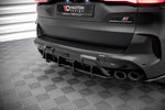 Maxton Parts - Heckansatz Diffusor passend für BMW X5M F95 / F95 FL schwarz matt