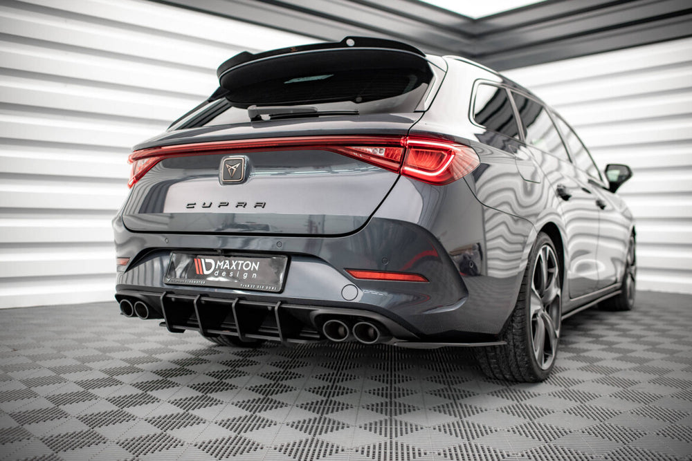 Maxton Parts - Heckansatz Diffusor passend für CUPRA Leon ST Mk1 FL schwarz matt