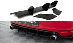 Maxton Parts - Heckansatz Diffusor passend für &amp; Diffusor Flaps passend für VW Golf 6 GTI / 35TH schwarz matt