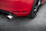 Maxton Parts - Heckansatz Diffusor passend für &amp; Diffusor Flaps passend für VW Golf 6 GTI / 35TH schwarz matt