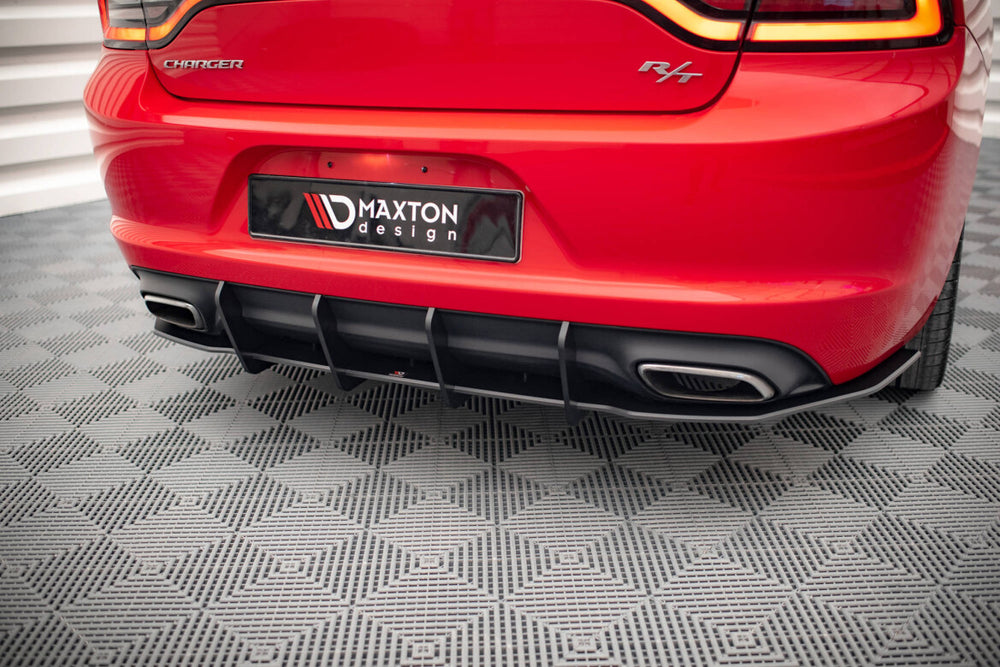 Maxton Parts - Heckansatz Diffusor passend für Dodge Charger RT Mk7 FL schwarz matt