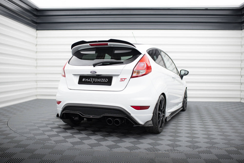 Maxton Parts - Heckansatz Diffusor passend für Ford Fiesta ST (3-Türige version) Mk7 FL schwarz Hochglanz