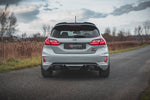 Maxton Parts - Heckansatz Diffusor passend für Ford Fiesta ST mk8 schwarz Hochglanz+Milltek Sport Auspuffverlängerung geglüht