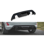 Maxton Parts - Heckansatz Diffusor passend für Ford Fiesta ST mk8 schwarz Hochglanz+Milltek Sport Endschalldämpfer geglüht + GPF System