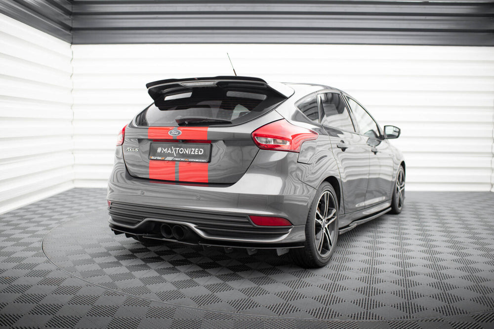 Maxton Parts - Heckansatz Diffusor passend für Ford Focus ST Mk3 FL schwarz matt