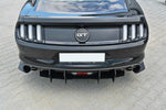 Maxton Parts - Heckansatz Diffusor passend für Ford Mustang GT Mk6 schwarz matt