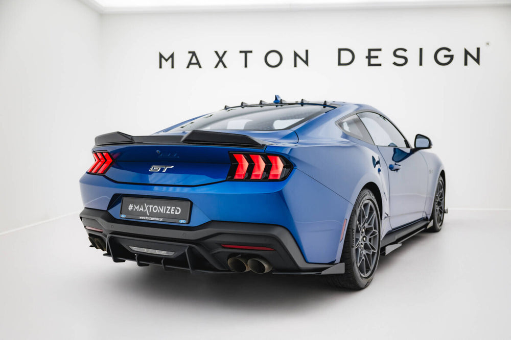Maxton Parts - Heckansatz Diffusor passend für Ford Mustang GT Mk7 schwarz matt