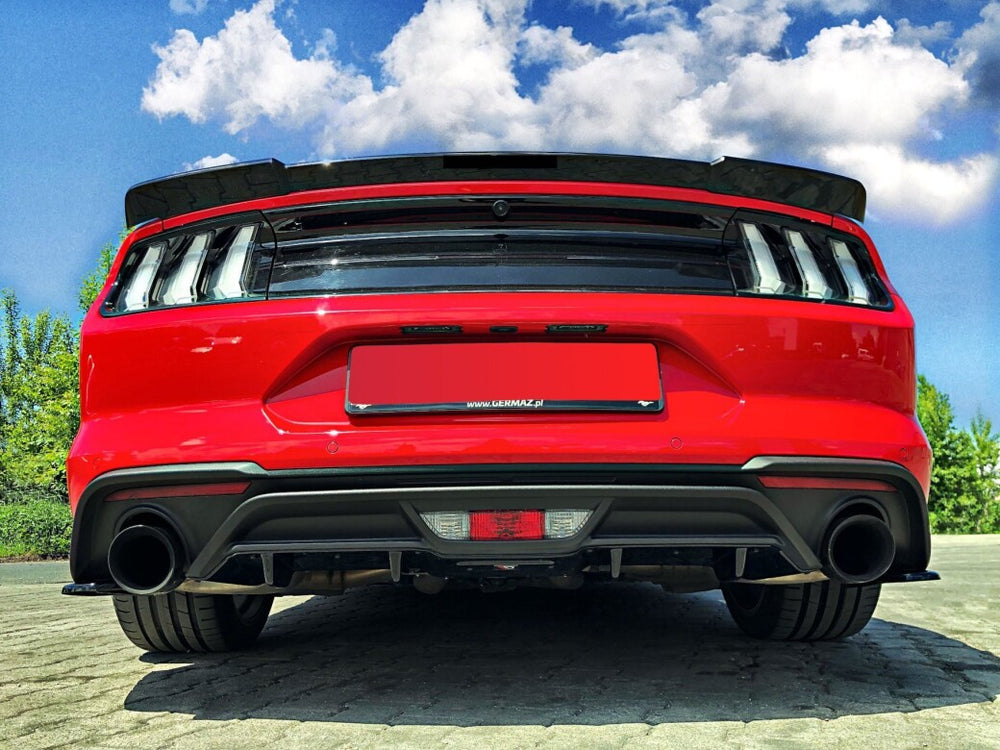 Maxton Parts - Heckansatz Diffusor passend für Ford Mustang Mk. 6 FL schwarz Hochglanz