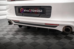 Maxton Parts - Heckansatz Diffusor passend für Ford Mustang Mk5 FL schwarz Hochglanz