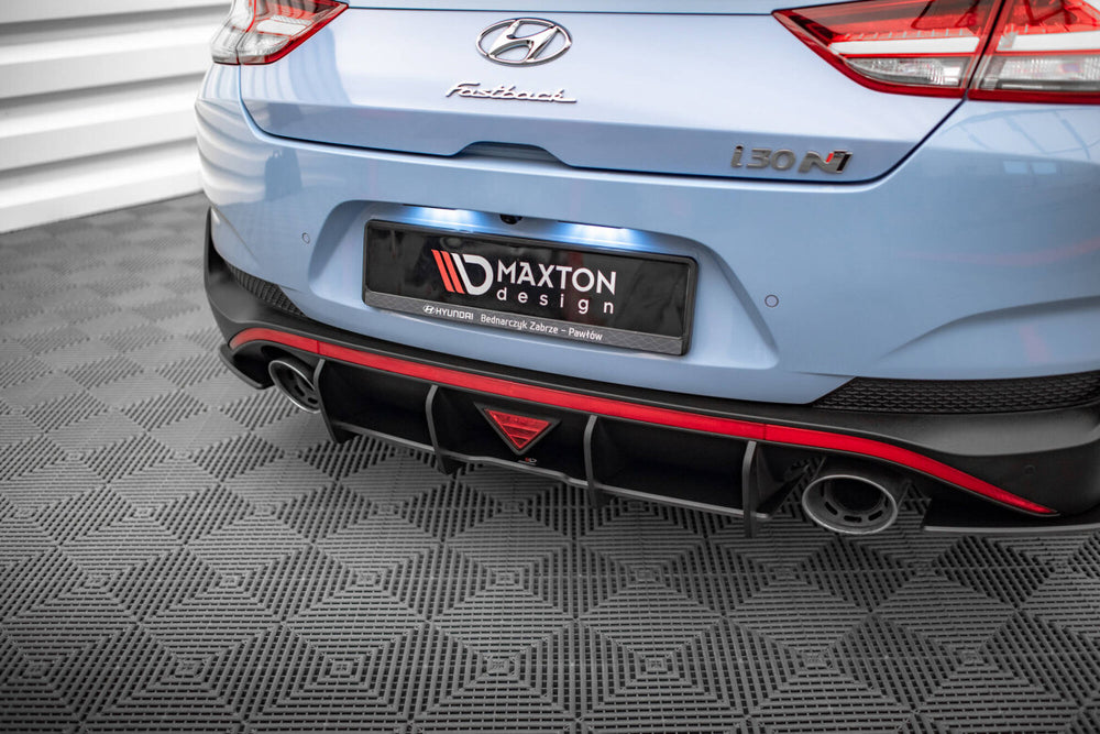 Maxton Parts - Heckansatz Diffusor passend für Hyundai I30 N Fastback Mk3 FL schwarz matt