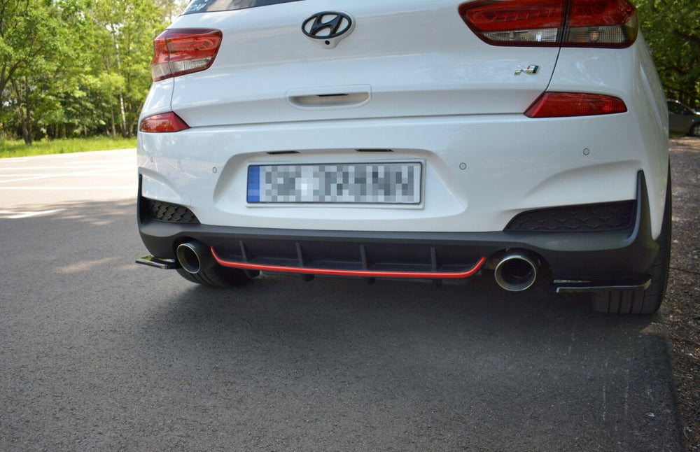 Maxton Parts - Heckansatz Diffusor passend für Hyundai I30 N Mk3 Hatchback schwarz Hochglanz